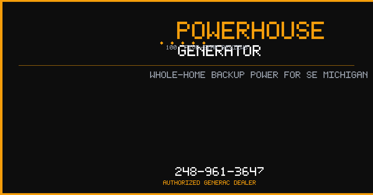 Powerhouse Generator — Waterford whole-home generator installation